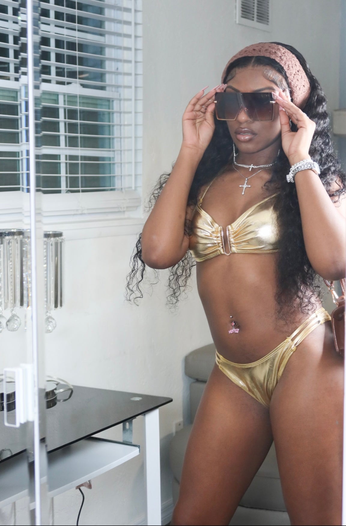 Champagne Sippin 2 Piece Mini Bikini