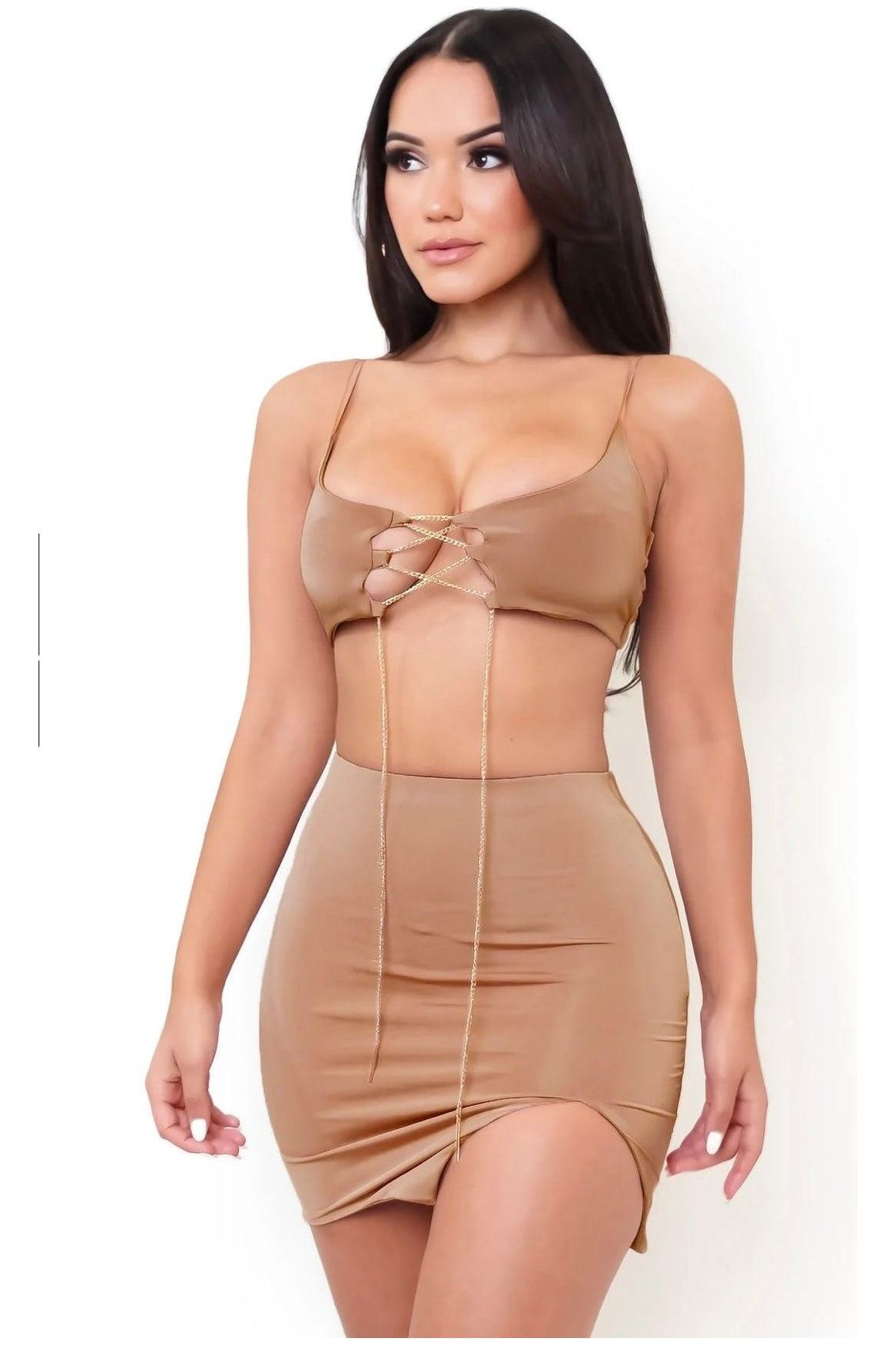 Such A Baddie Two Piece Skirt Set - Divahustler